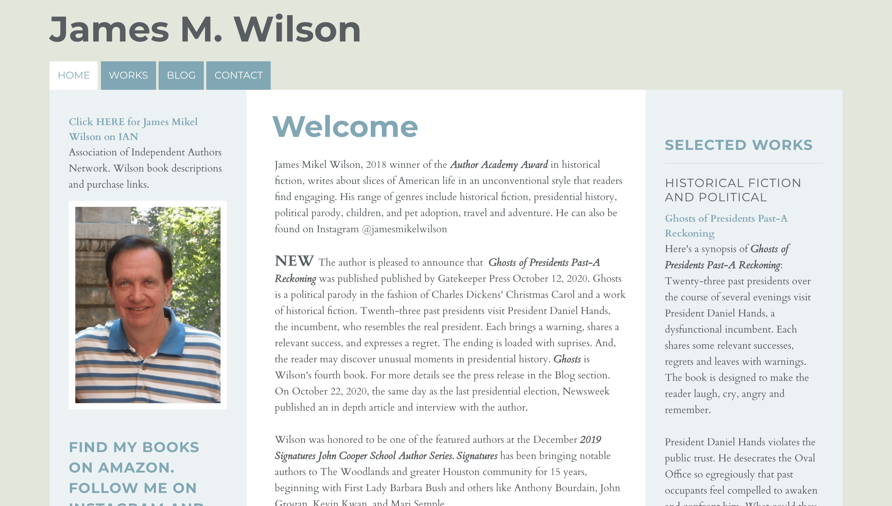 Jim Wilson Author Website