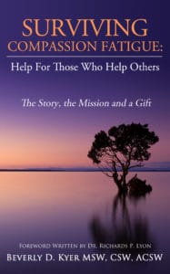 Custom book cover designed by Gatekeeper Press for Surviving Compassion Fatigue
